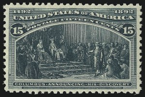 Sale 953, Lot 722, 1893 Columbian Issue (Scott 230-245)