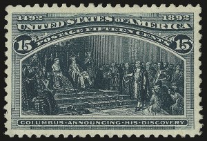 Sale 953, Lot 725, 1893 Columbian Issue (Scott 230-245)