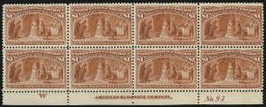 Sale 953, Lot 735, 1893 Columbian Issue (Scott 230-245)