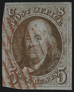 Sale 953, Lot 74, 1847 Issue (Scott 1-2)