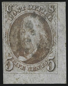 Sale 953, Lot 76, 1847 Issue (Scott 1-2)