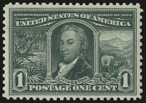 Sale 953, Lot 945, 1904 Louisiana Purchase Issue (Scott 323-327)