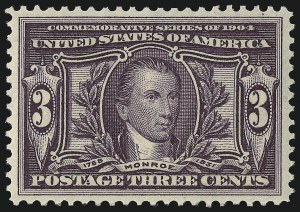 Sale 953, Lot 947, 1904 Louisiana Purchase Issue (Scott 323-327)