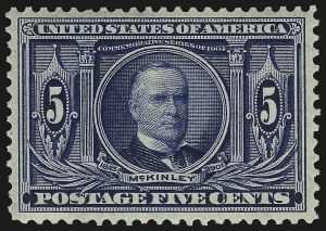 Sale 953, Lot 950, 1904 Louisiana Purchase Issue (Scott 323-327)