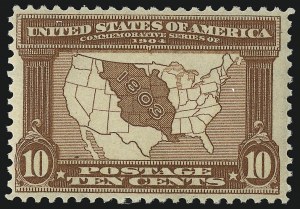Sale 953, Lot 954, 1904 Louisiana Purchase Issue (Scott 323-327)