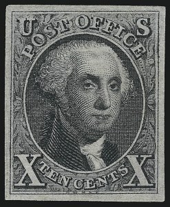 Sale 953, Lot 97, 1875 Reproduction of 1847 Issue (Scott 3-4)