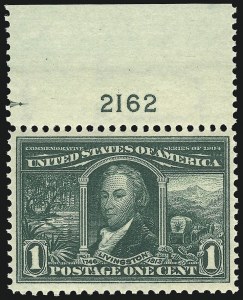 Sale 956, Lot 305, Louisiana Purchase, Jamestown Issues