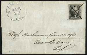 Sale 958, Lot 523, 1847 Issue