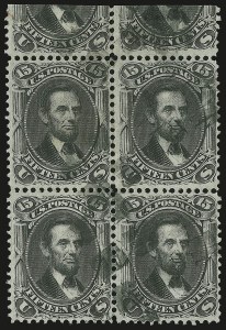 Sale 958, Lot 570, 1867-68 Grilled Issue, 1861 Re-Issues
