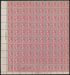 Sale 958, Lot 625, 1894-98 Bureau Issue