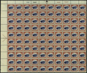 Sale 958, Lot 709, Air Post, including Inverted Jenny Position 21