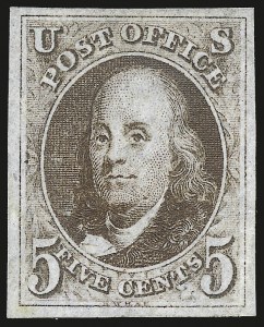 Sale 959, Lot 2035, 1847 Issue (Scott 1-2)