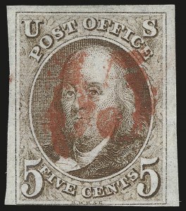 Sale 959, Lot 2043, 1847 Issue (Scott 1-2)