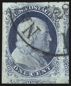 Sale Number 959, Lot Number 2085, 1851-56 Issue (Scott 5A-17) Sale Number 959, Lot Number 2085, 1851-56 Issue (Scott 5A-17)