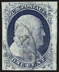 Sale 959, Lot 2086, 1851-56 Issue (Scott 5A-17)