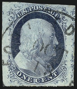 Sale 959, Lot 2087, 1851-56 Issue (Scott 5A-17)