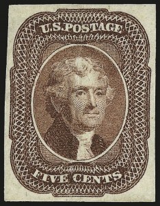 Sale 959, Lot 2109, 1851-56 Issue (Scott 5A-17)