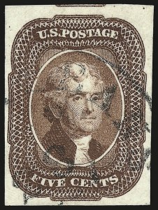 Sale 959, Lot 2111, 1851-56 Issue (Scott 5A-17)