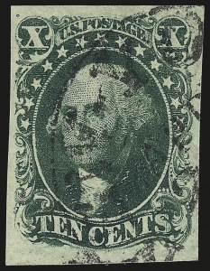 Sale 959, Lot 2124, 1851-56 Issue (Scott 5A-17)