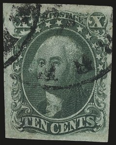 Sale 959, Lot 2128, 1851-56 Issue (Scott 5A-17)