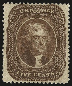 Sale 959, Lot 2175, 1857-60 Issue (Scott 18-39)