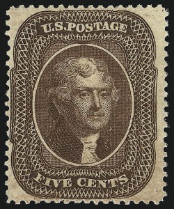 Sale 959, Lot 2180, 1857-60 Issue (Scott 18-39)