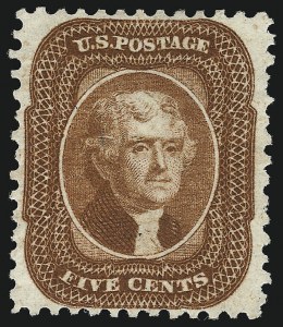 Sale 959, Lot 2202, 1875 Reprint of 1857-60 Issue (Scott 40-47)