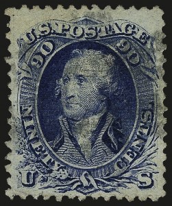 Sale 959, Lot 2272, 1867-68 Grilled Issue (Scott 84-101)