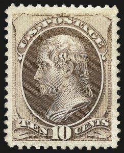 Sale 959, Lot 2373, 1870-71 National Bank Note Co. Ungrilled Issue (Scott 145-155)