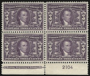 Sale 959, Lot 2728, 1904 Louisiana Purchase Issue (Scott 323-327)