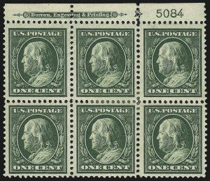Sale 959, Lot 2742, 1908-10 Washington-Franklin Issues (Scott 331-356)