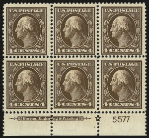 Sale 959, Lot 2792, 1910-13 Washington-Franklin Issue (Scott 374-396)