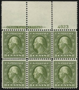 Sale 959, Lot 2798, 1910-13 Washington-Franklin Issue (Scott 374-396)