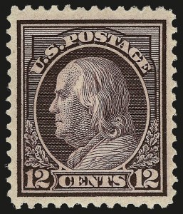 Sale 959, Lot 2854, 1912-14 Washington-Franklin Issue (Scott 405-423)