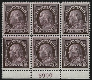 Sale 959, Lot 2855, 1912-14 Washington-Franklin Issue (Scott 405-423)