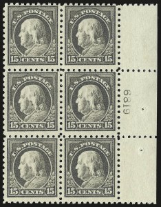 Sale 959, Lot 2878, 1913-15 Washington-Franklin Issues (Scott 424-461)