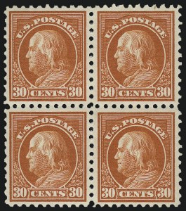 Sale 959, Lot 2881, 1913-15 Washington-Franklin Issues (Scott 424-461)