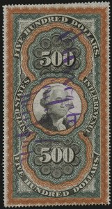 Sale 959, Lot 3274, Revenues (First thru Third Issues)