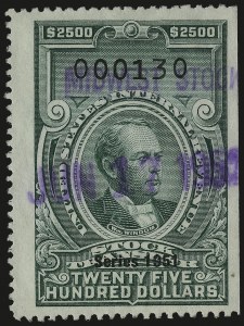 Sale 959, Lot 3279, Revenues (Proprietary thru Consular Service)