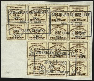 Sale 959, Lot 3287, Revenues (Proprietary thru Consular Service)