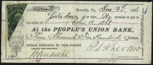 Sale 959, Lot 3338, Revenues on Documents from the Henry Tolman II Collection