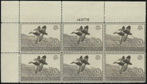 Sale 959, Lot 3399, Hunting Permit Plate Blocks