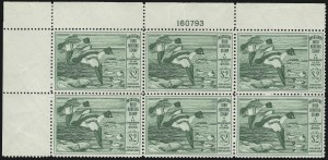 Sale 959, Lot 3406, Hunting Permit Plate Blocks