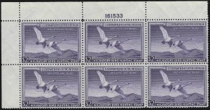 Sale 959, Lot 3408, Hunting Permit Plate Blocks