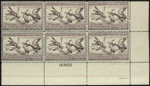 Sale 959, Lot 3411, Hunting Permit Plate Blocks