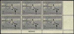 Sale 959, Lot 3414, Hunting Permit Plate Blocks