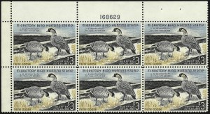 Sale 959, Lot 3422, Hunting Permit Plate Blocks