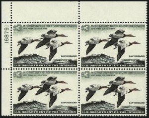 Sale 959, Lot 3423, Hunting Permit Plate Blocks