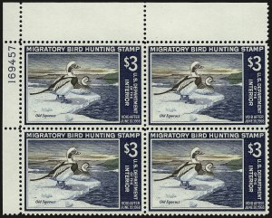 Sale 959, Lot 3425, Hunting Permit Plate Blocks