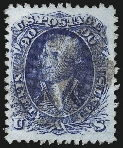 Sale 961, Lot 61, 1867-68 Grilled Issues